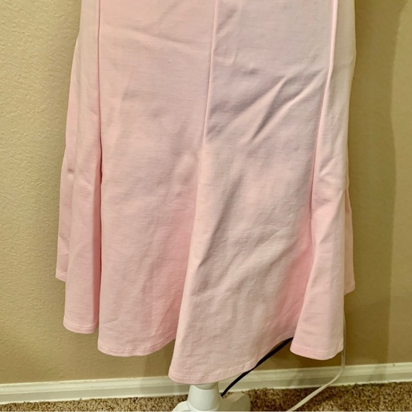 New TEXTILE Elizabeth and James Skater Dress Large Pale Pink Sleeveless Flare - Picture 4 of 16